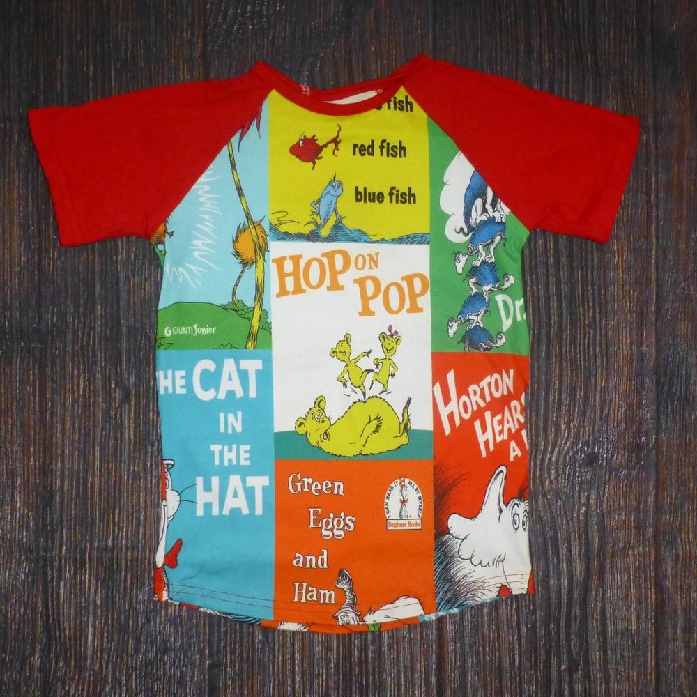 Boutique Dr Seuss Short Sleeve Shirt
